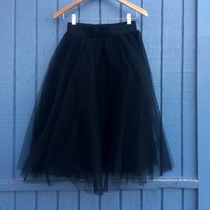 Black Tulle Skirt